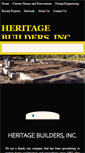 Mobile Screenshot of heritagebuildersconstruction.com